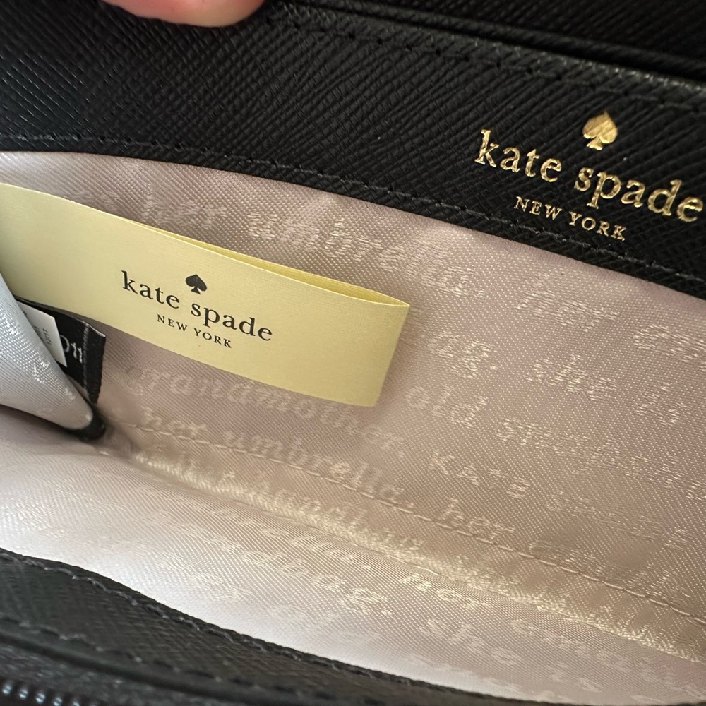 Kate Spade polka dot wallet in white color. - Picture 8 of 8